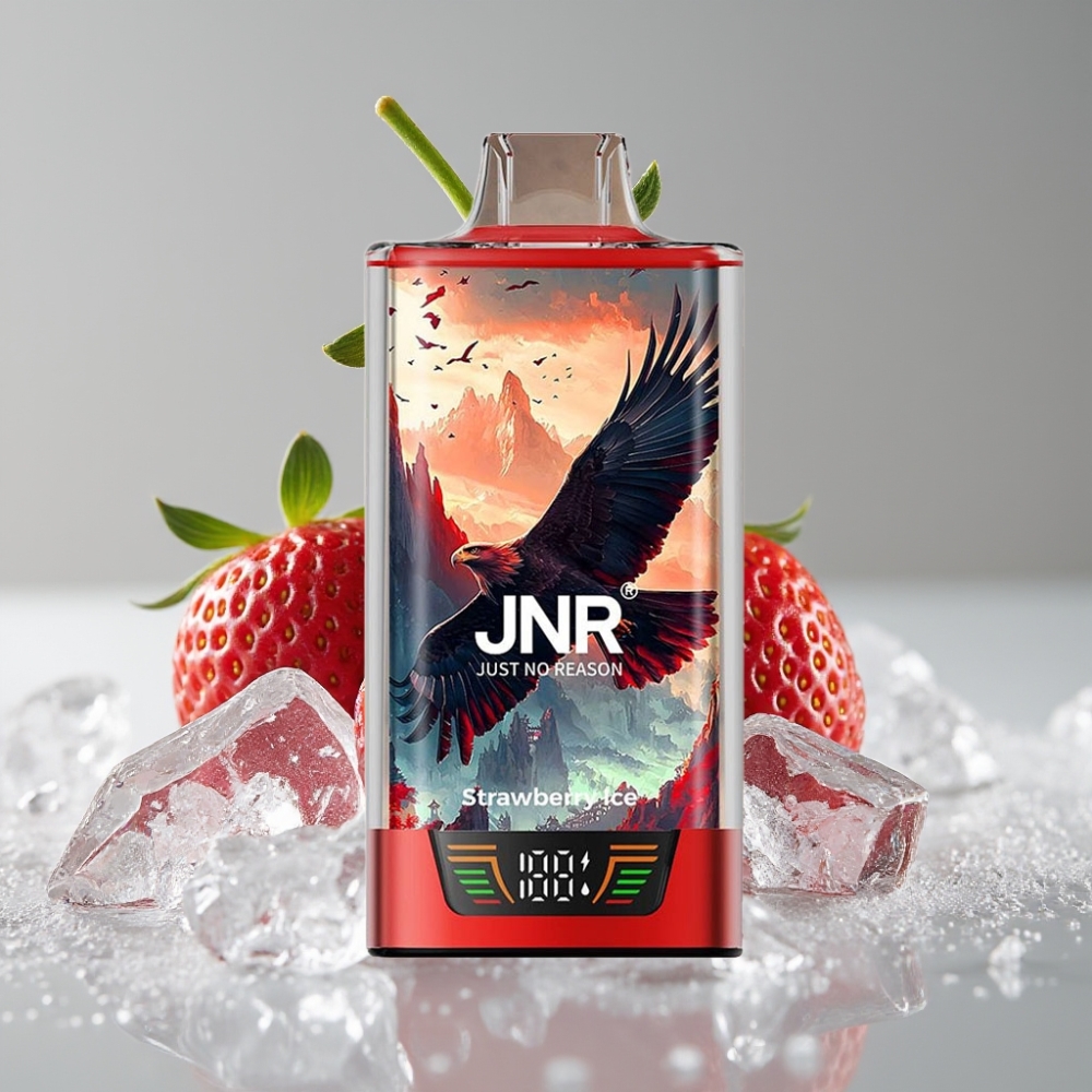 JNR Falcon Pro 28000 Vape Desechable 30ml 5% Nicotina Fresa Helada USB-C