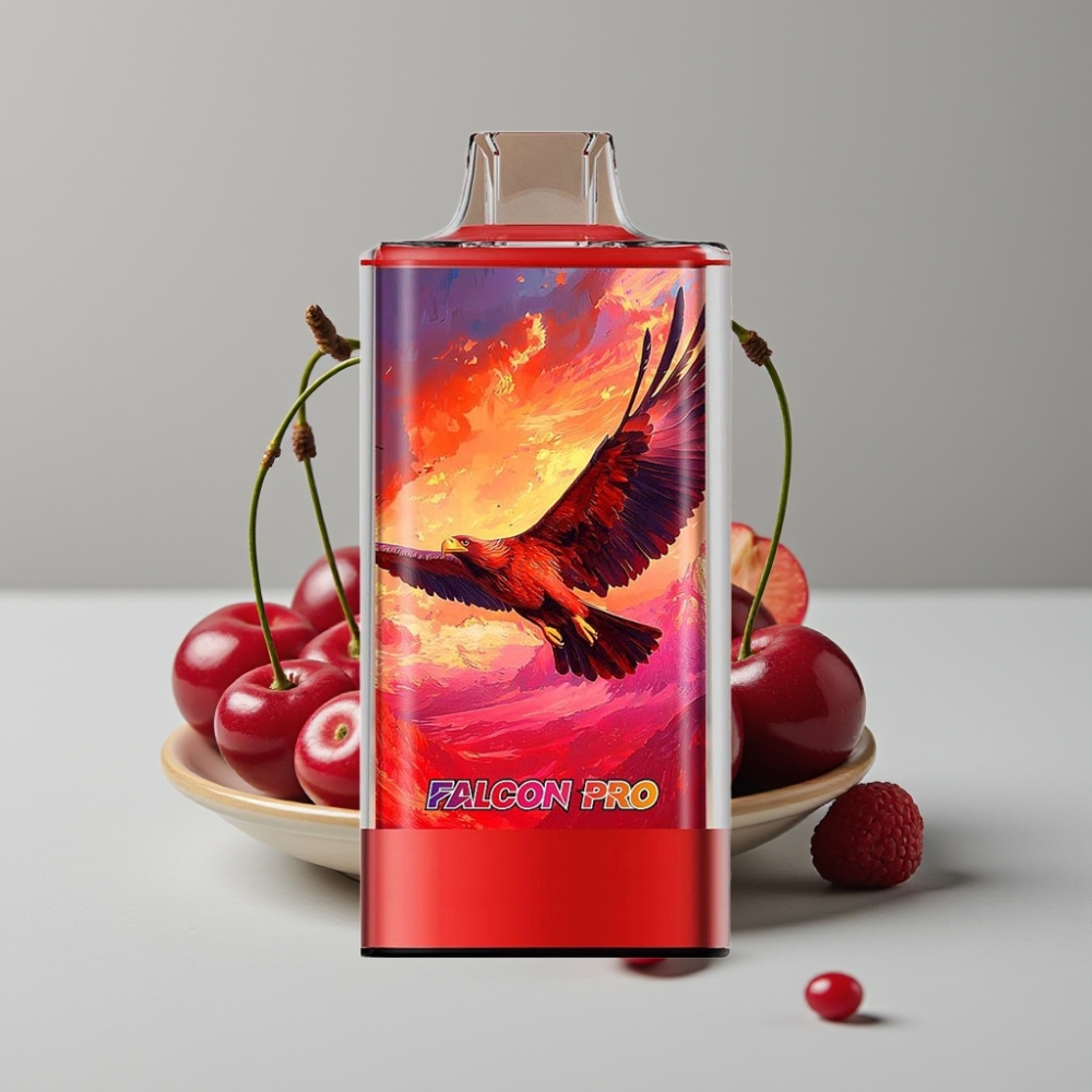 JNR Falcon Pro 28000 Vape Desechable Cereza Cola 30ml 950mAh USB-C Dual Mesh