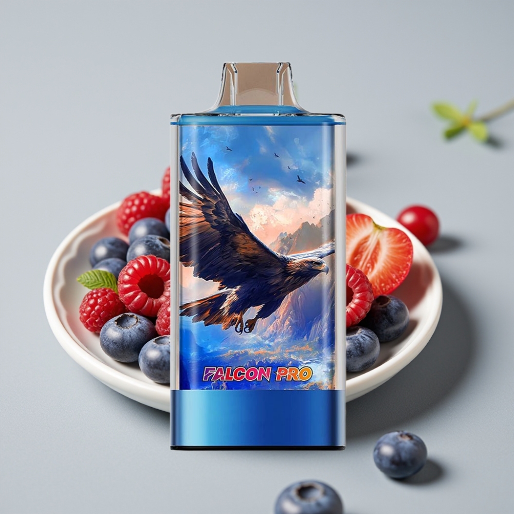 JNR Falcon Pro 28000 Vape Desechable con Batería 950mAh y Sabor Arándano Frambuesa Cereza