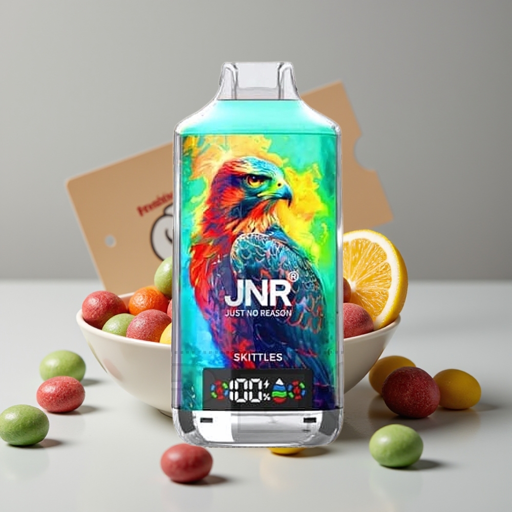 JNR Falcon X 18000 Puffs Disposable Vape Skittles, 24ml, Dual Mesh, Tipo-C