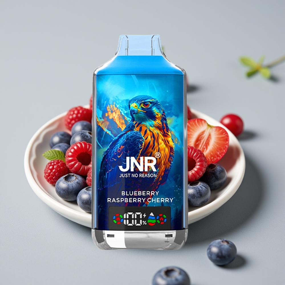 JNR Falcon X 18000 Puffs Doble Malla Arándano Frambuesa Cereza Tipo-C 24ml