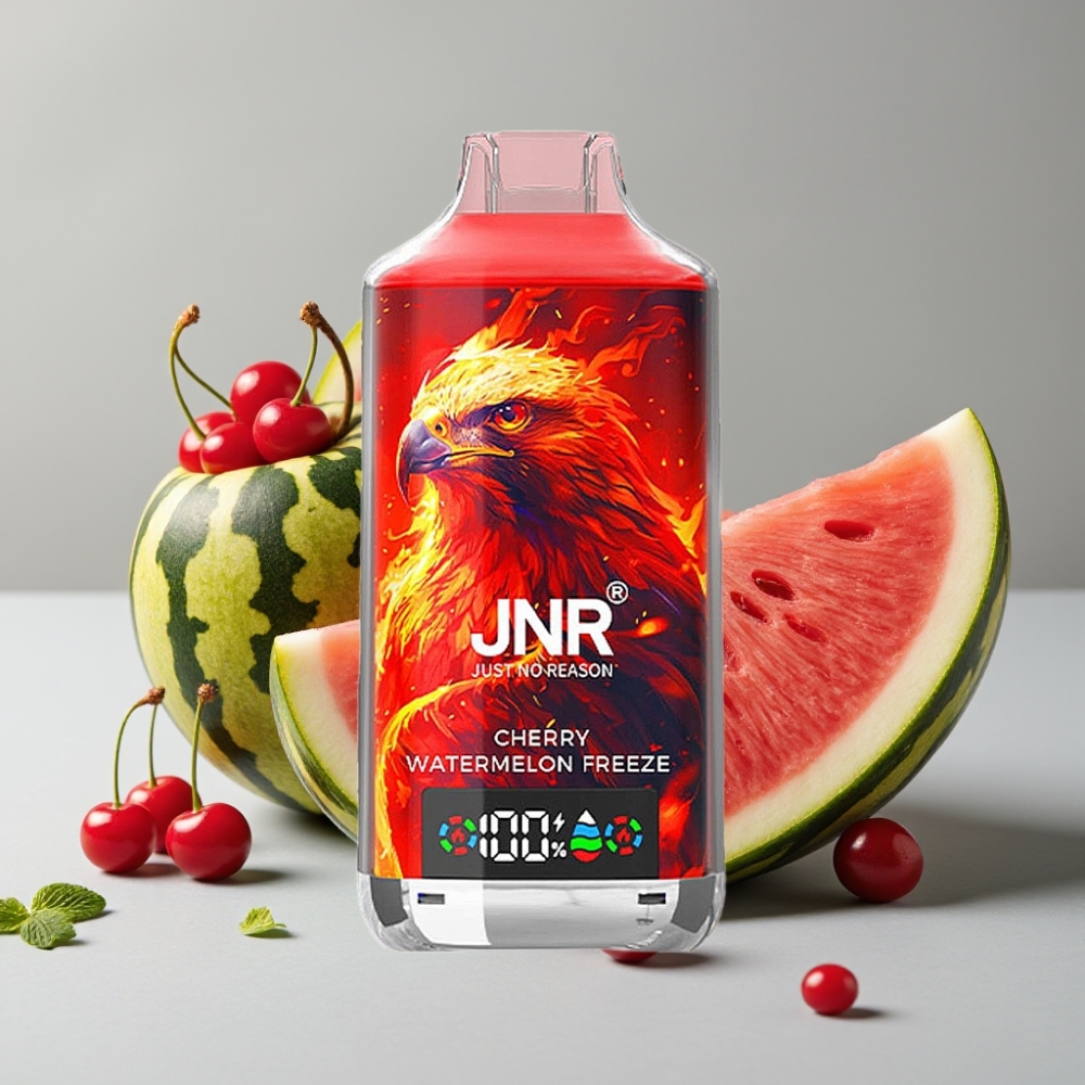 JNR Falcon X 18000 Puffs Doble Malla Cereza Sandía Digital Tipo-C