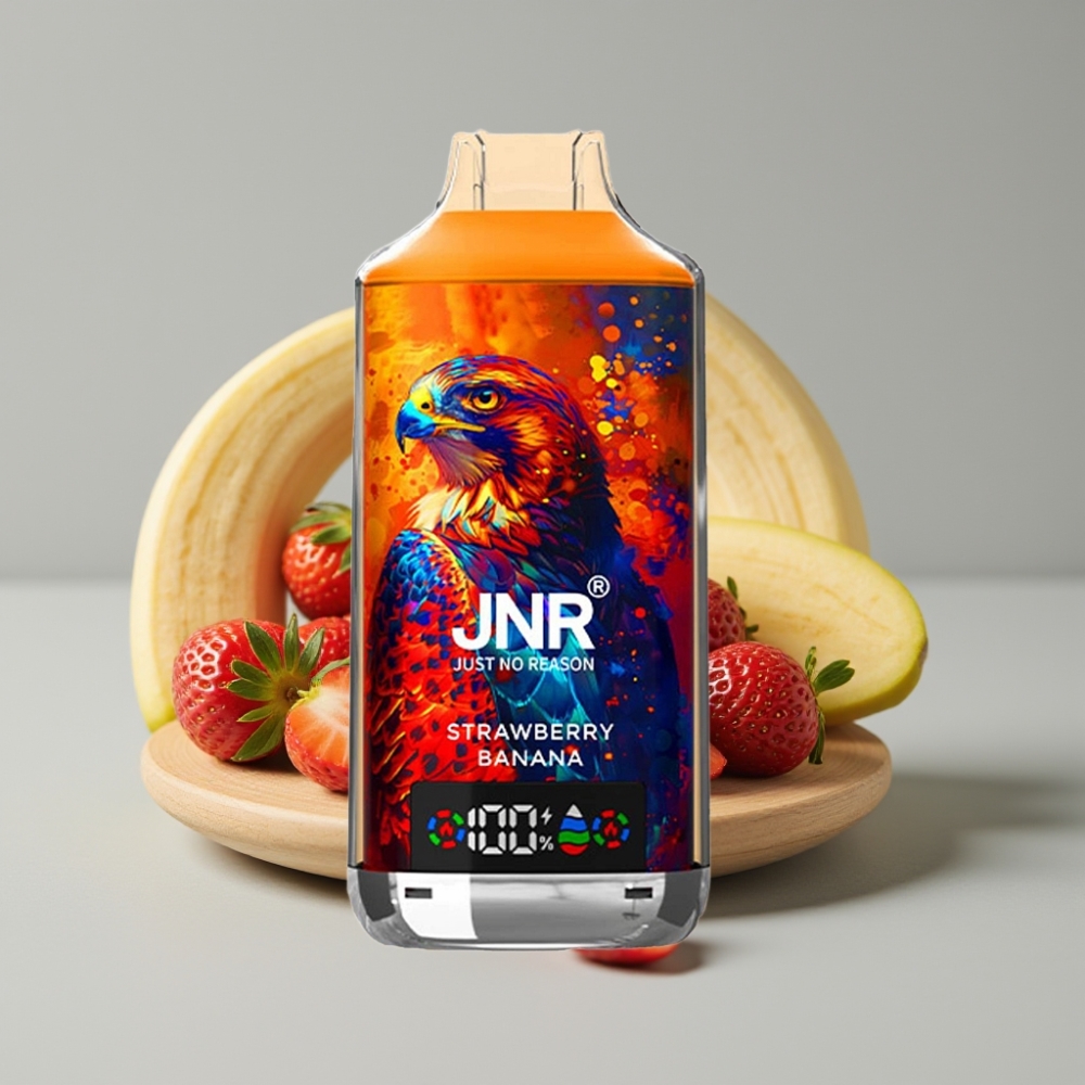 JNR Falcon X 18000 Puffs Electrónico Fresa Plátano Dual Mesh Digital Tipo-C