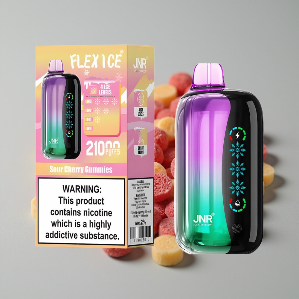 JNR Flex Ice 21000 Puffs Vape Desechable Ajustable Cerezas Ácidas