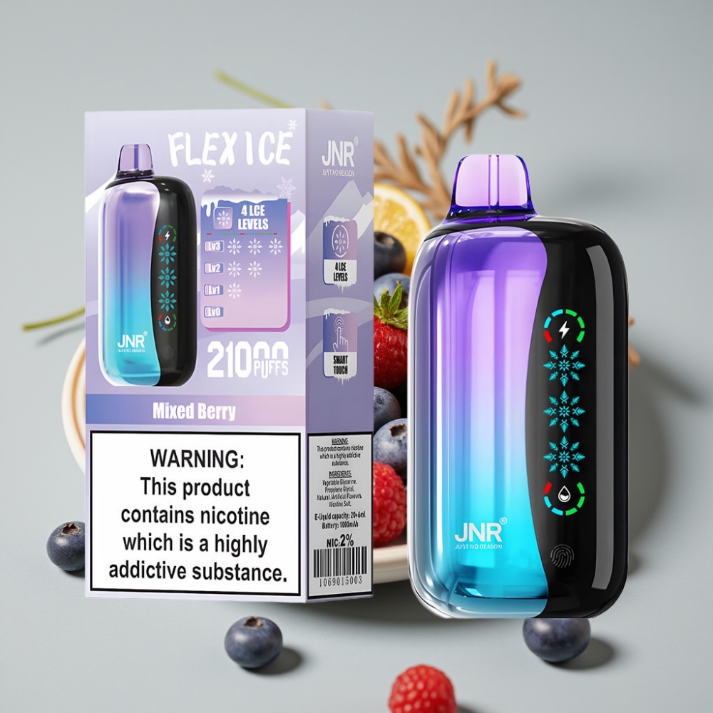 JNR Flex Ice 21000 Puffs Vape Desechable Ajustable con Frutos Rojos