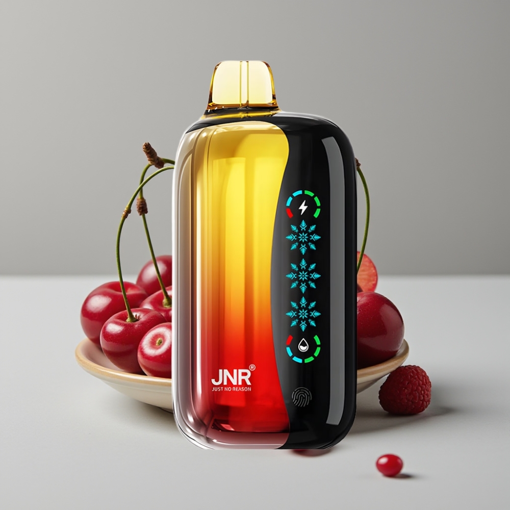 JNR Flex Ice 21000 Puffs Vape Desechable con Ajuste de Hielo, Cereza Cola, Pantalla Táctil