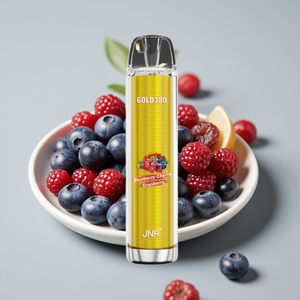 JNR Gold380 6000 Puffs Desechable Vape Arándano Cereza Arándano Azul 1500mAh 13ml