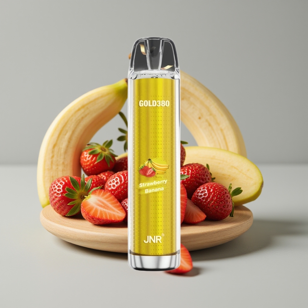 JNR Gold380 6000 Puffs Desechable Vape Fresa Plátano 1500mAh 13ml