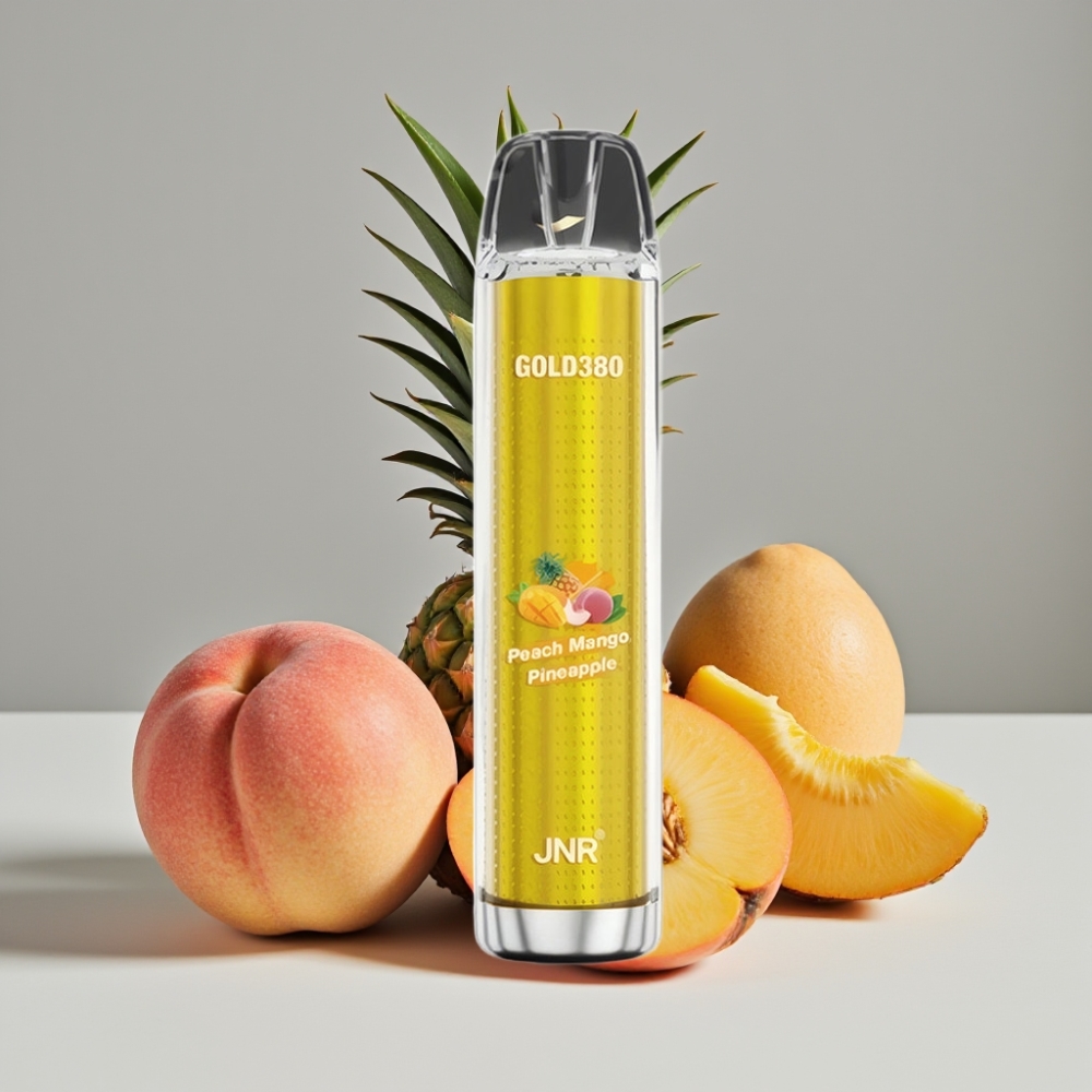 JNR Gold380 6000 Puffs Desechable Vape Melocotón Mango Piña 1500mAh 13ml