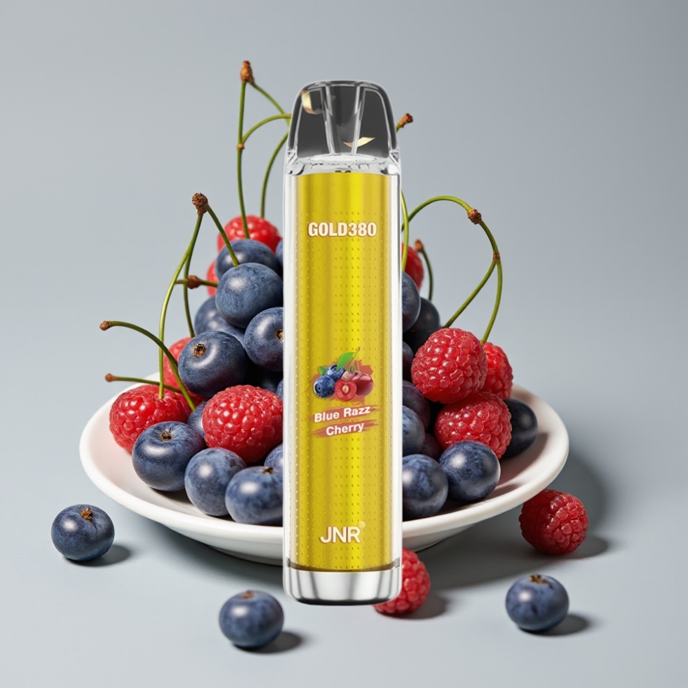 JNR Gold380 6000 Puffs Vape Desechable 13ml 5% Nicotina Blue Razz Cereza