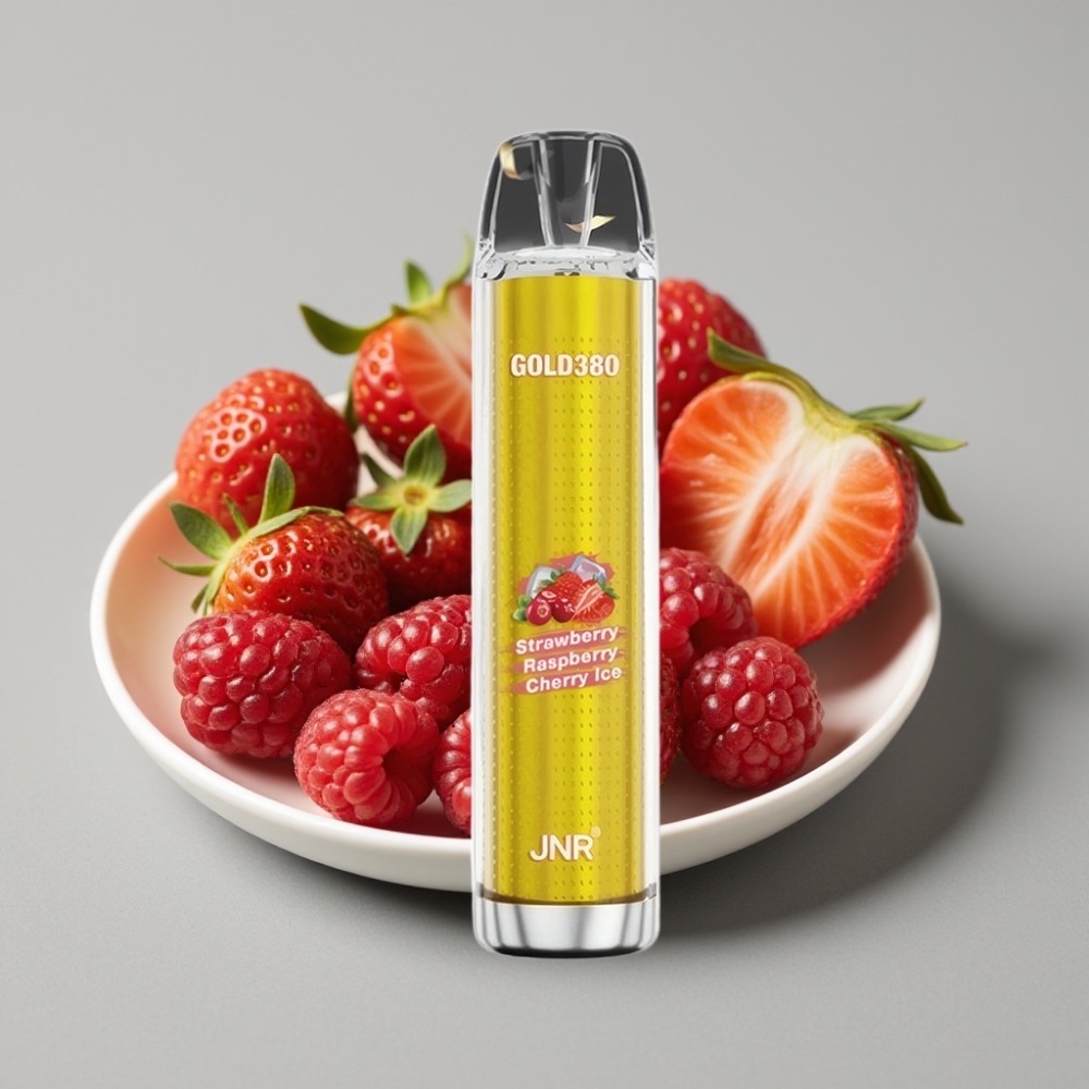 JNR Gold380 6000 Puffs Vape Desechable Fresa Frambuesa 13ml 1500mAh
