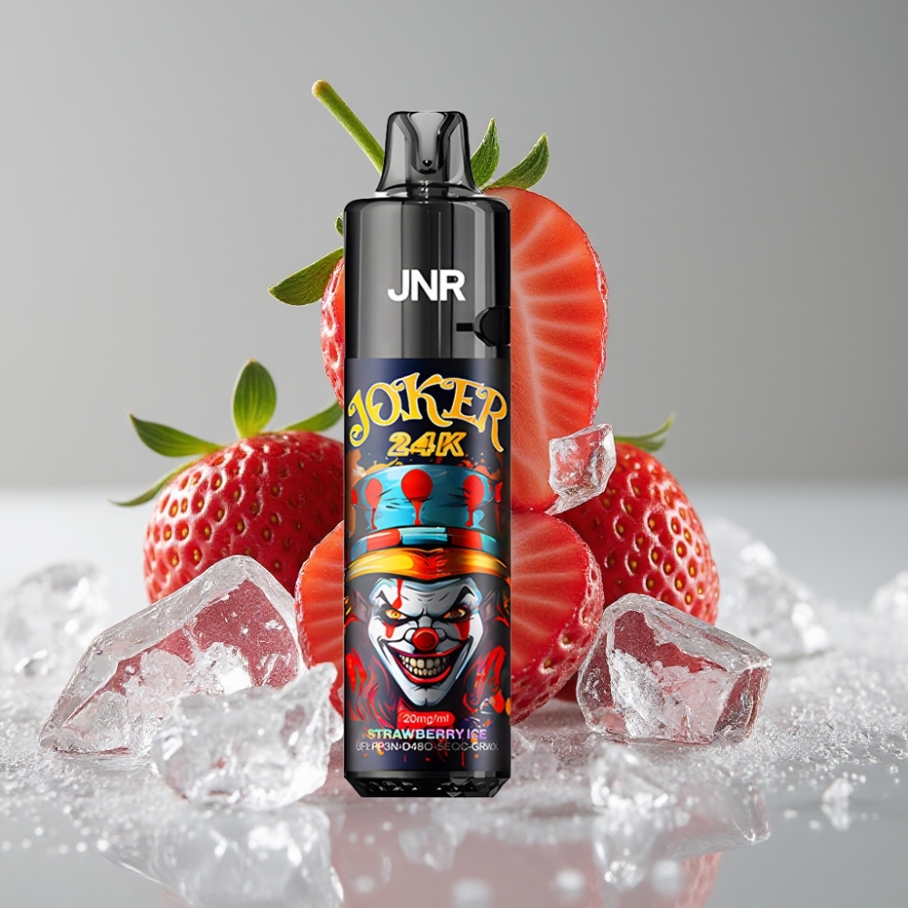 JNR Joker 24K Puffs Recargable con Luz LED y Fresa Hielo