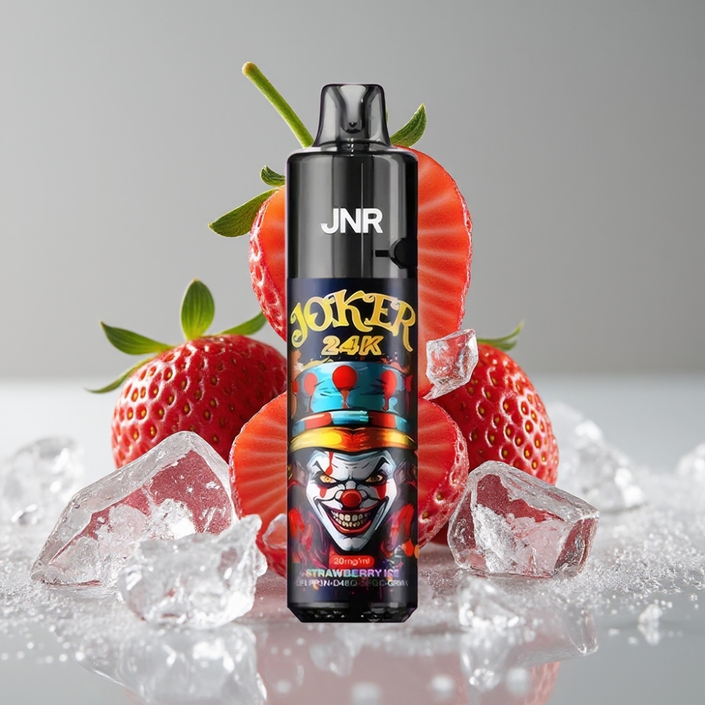 JNR Joker 24K Puffs Recargable con Luz LED y Fresa Hielo