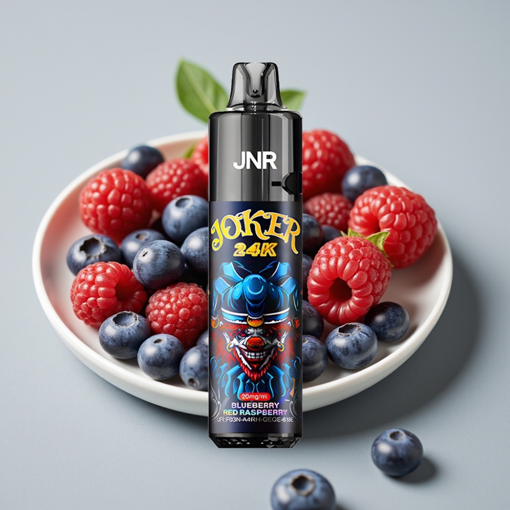 JNR Joker 24K Puffs Vape Desechable Recargable 2+10ml Arándano Frambuesa 24000 Puffs