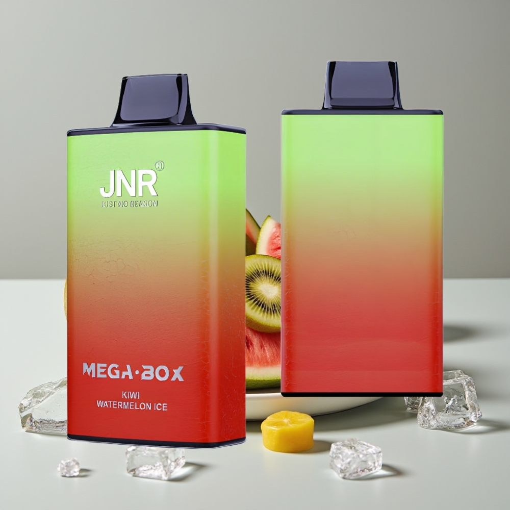 JNR Mega Box 25000 Puffs Desechable - Kiwi Sandía Hielo, 850mAh, Doble Malla