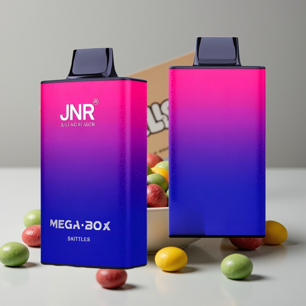 JNR Mega Box 25000 Puffs Desechable Vape Skittles Sabor, 30ml, Doble Malla