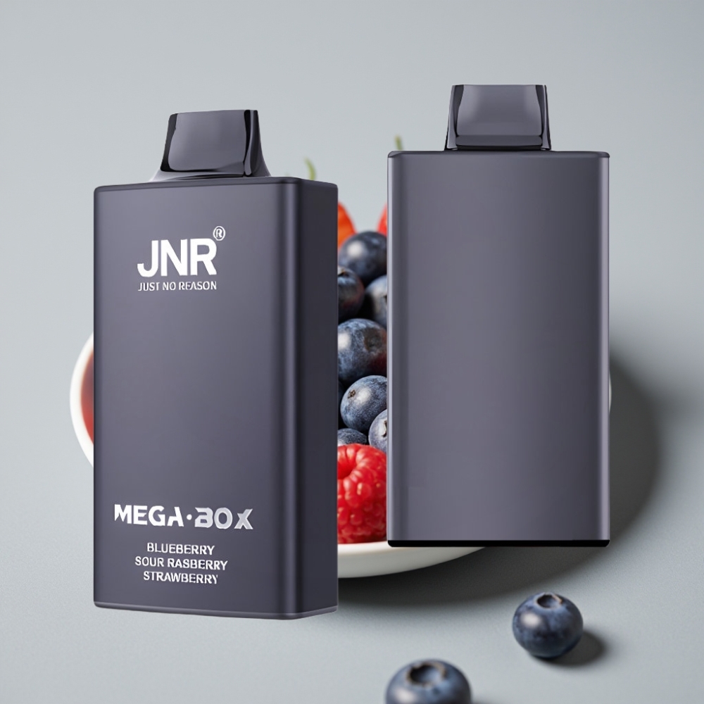 JNR Mega Box 25000 Puffs Vape Desechable Arándano Frambuesa Ácida Fresa