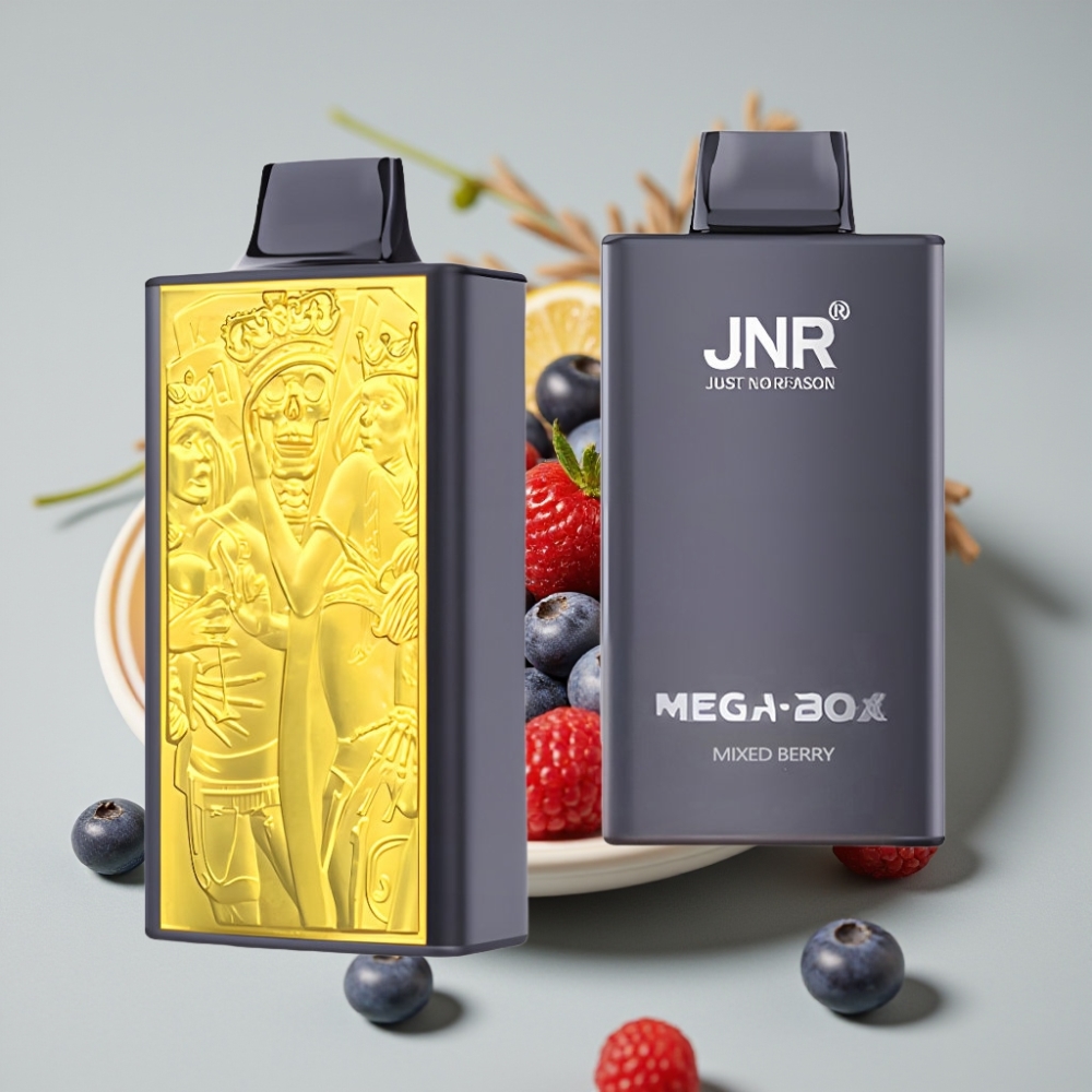 JNR Mega Box 25000 Puffs Vape Desechable Baya Mixta Capacidad 30ml Dual Mesh