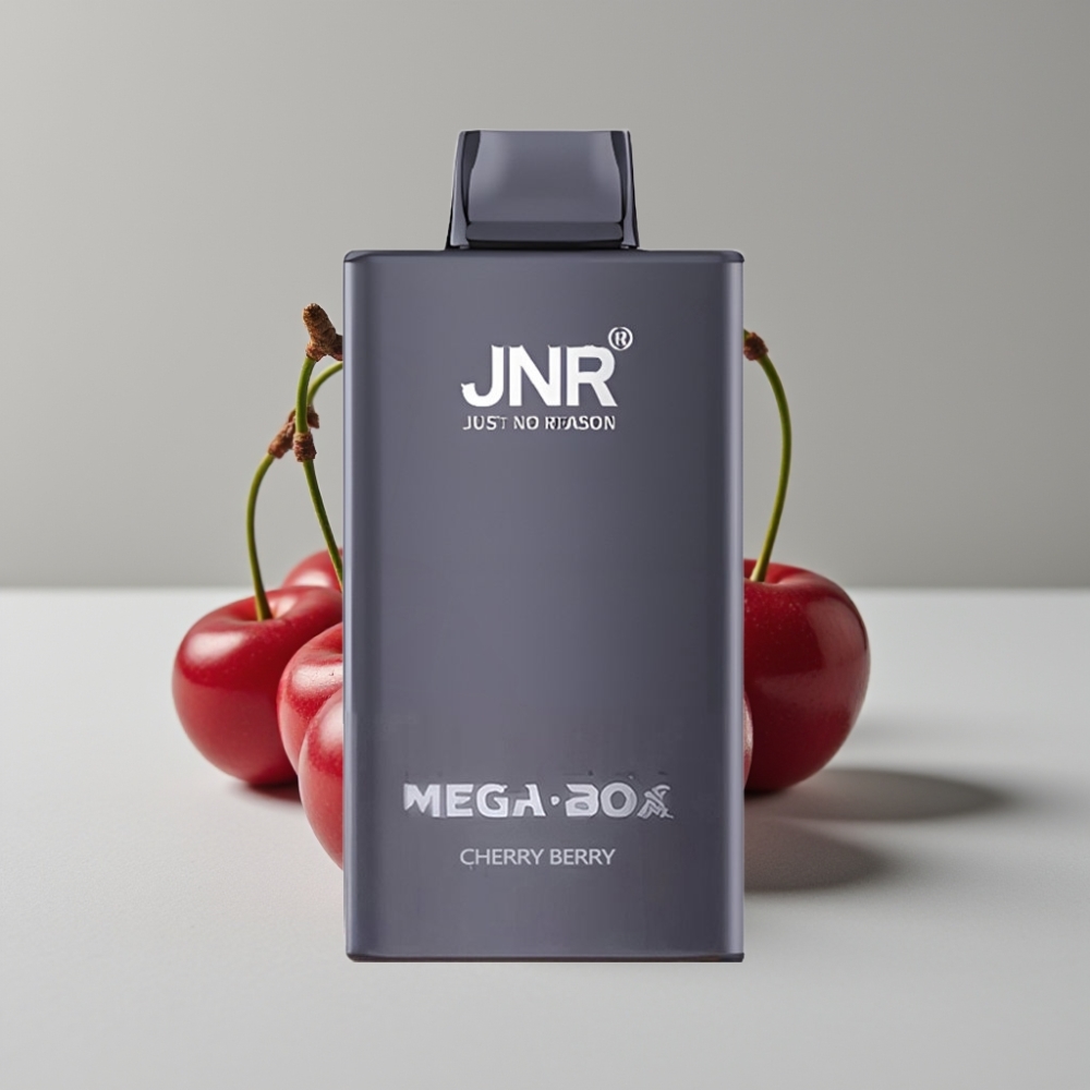 JNR Mega Box 25000 Puffs Vape Desechable Cereza y Baya 30ml Dual Mesh