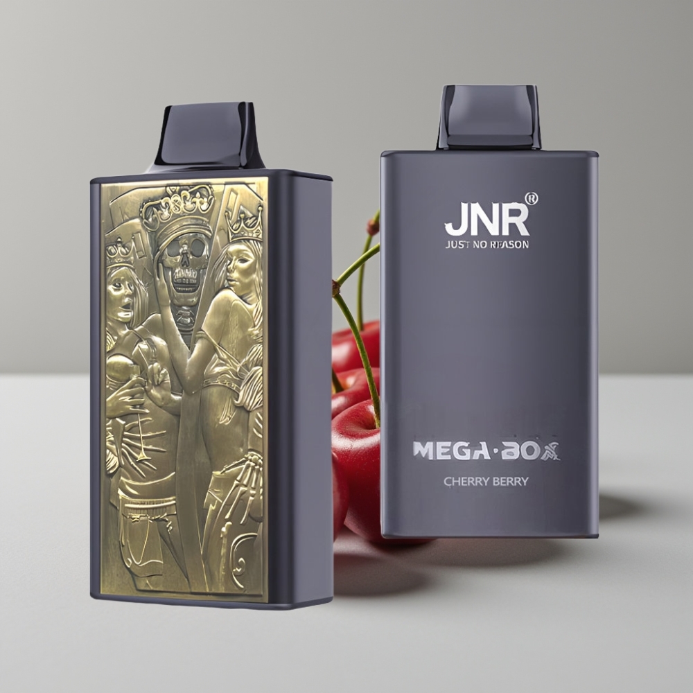 JNR Mega Box 25000 Puffs Vape Desechable Cereza y Baya 30ml Dual Mesh