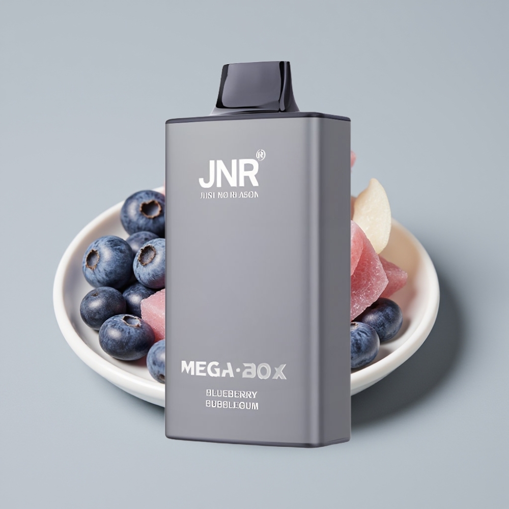 JNR Mega Box 25000 Puffs Vape Desechable Chicle de Arándano 30ml Doble Malla