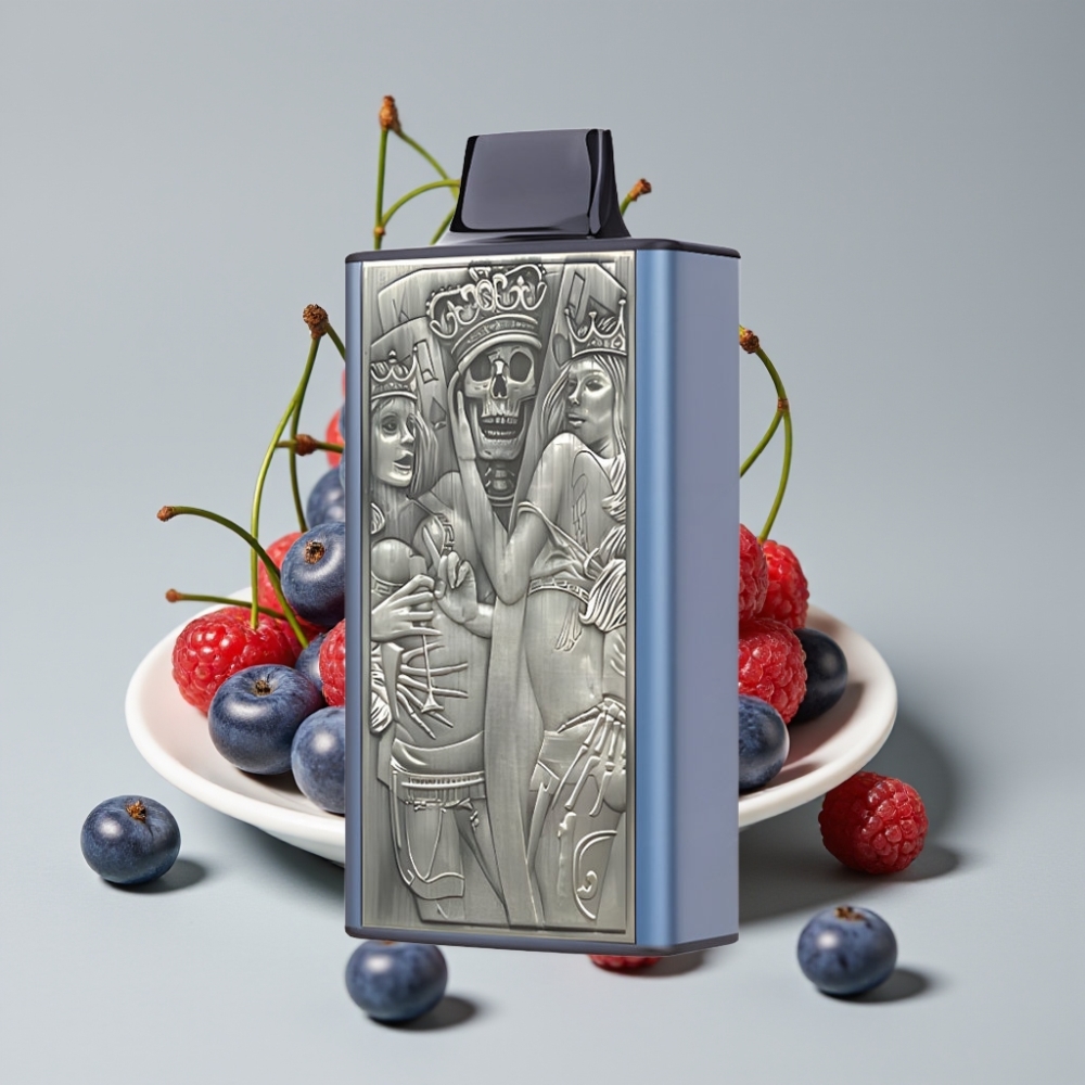 JNR Mega Box 25000 Puffs Vape Desechable Dual Mesh 30ml Azul Cereza