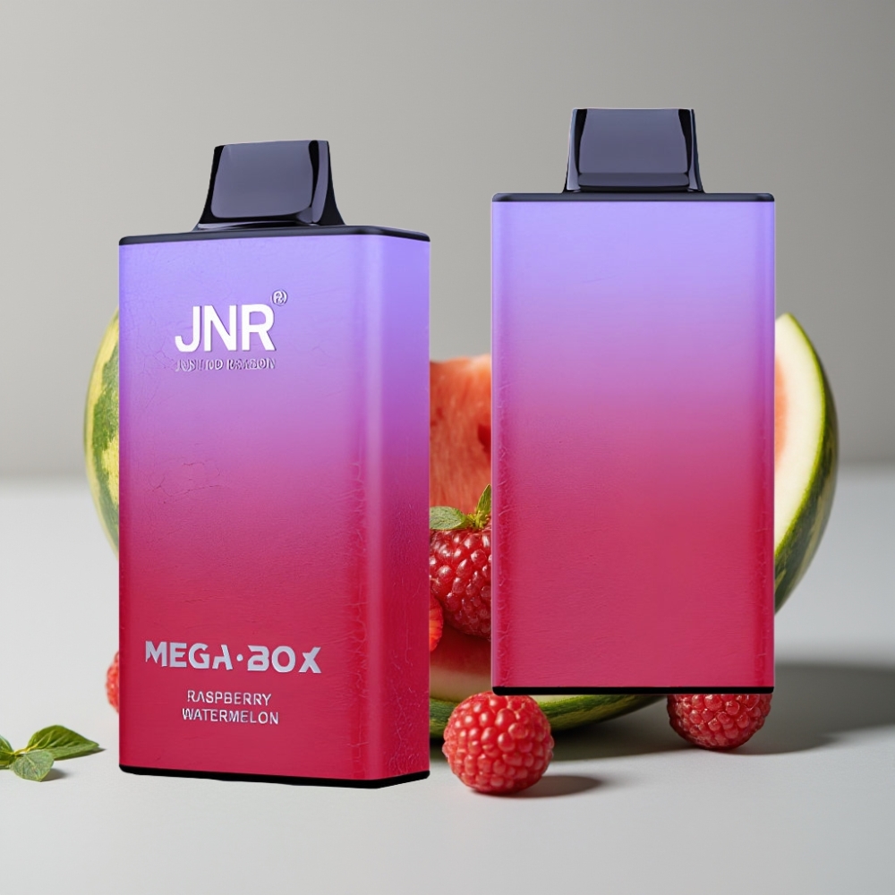 JNR Mega Box 25000 Puffs Vape Desechable Frambuesa Sandía Dual Mesh Tipo-C