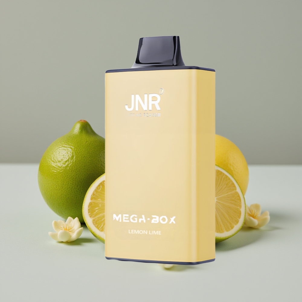 JNR Mega Box 25000 Puffs Vape Desechable Limón y Lima Dual Mesh Tipo-C