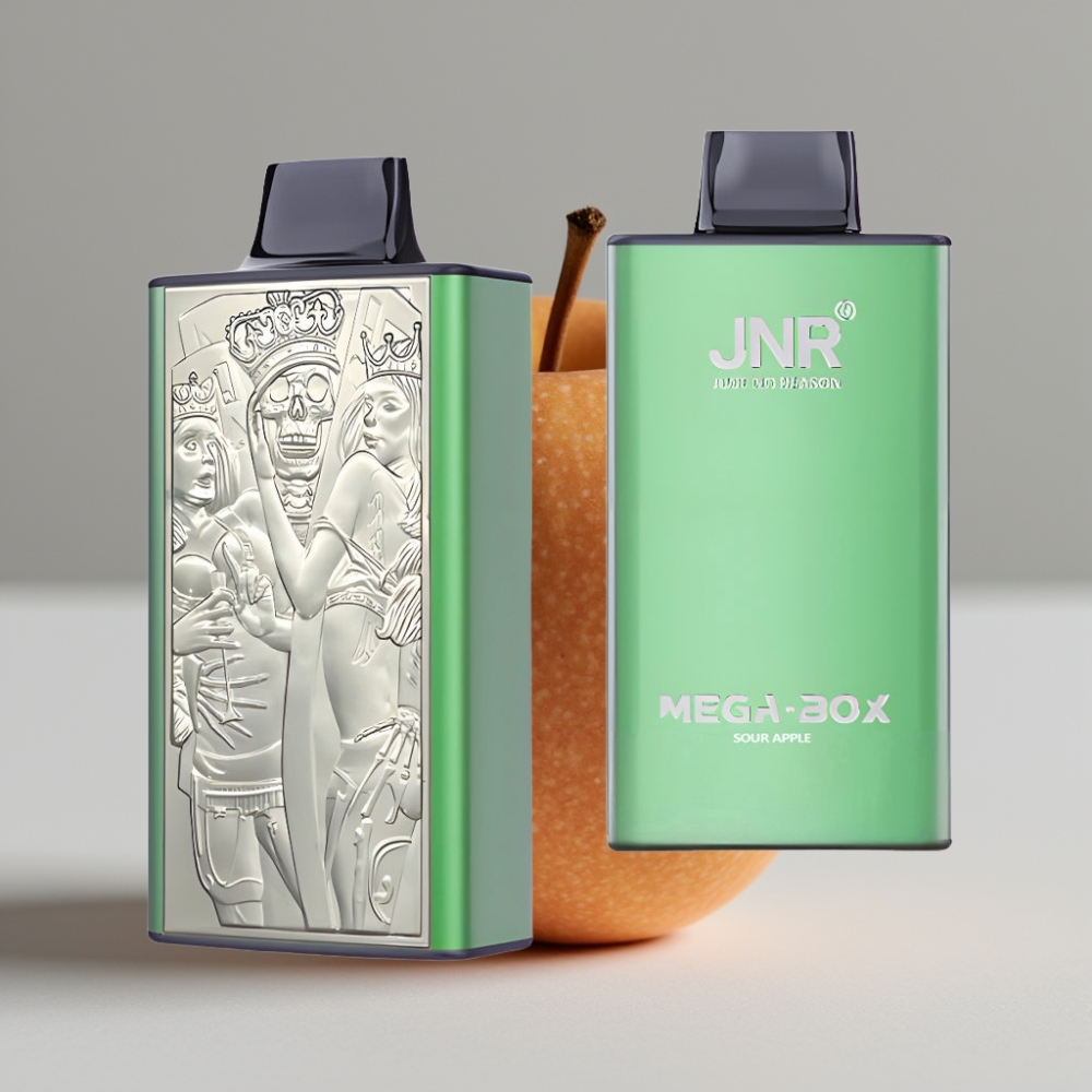 JNR Mega Box 25000 Puffs Vape Desechable Manzana Ácida con Batería 850mAh y Carga Rápida Type-C