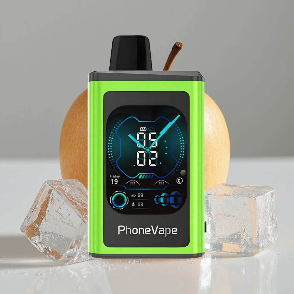 JNR PhoneVape 30000 caladas Batería Recargable 850mAh Manzana Ácida Hielo Modo Turbo