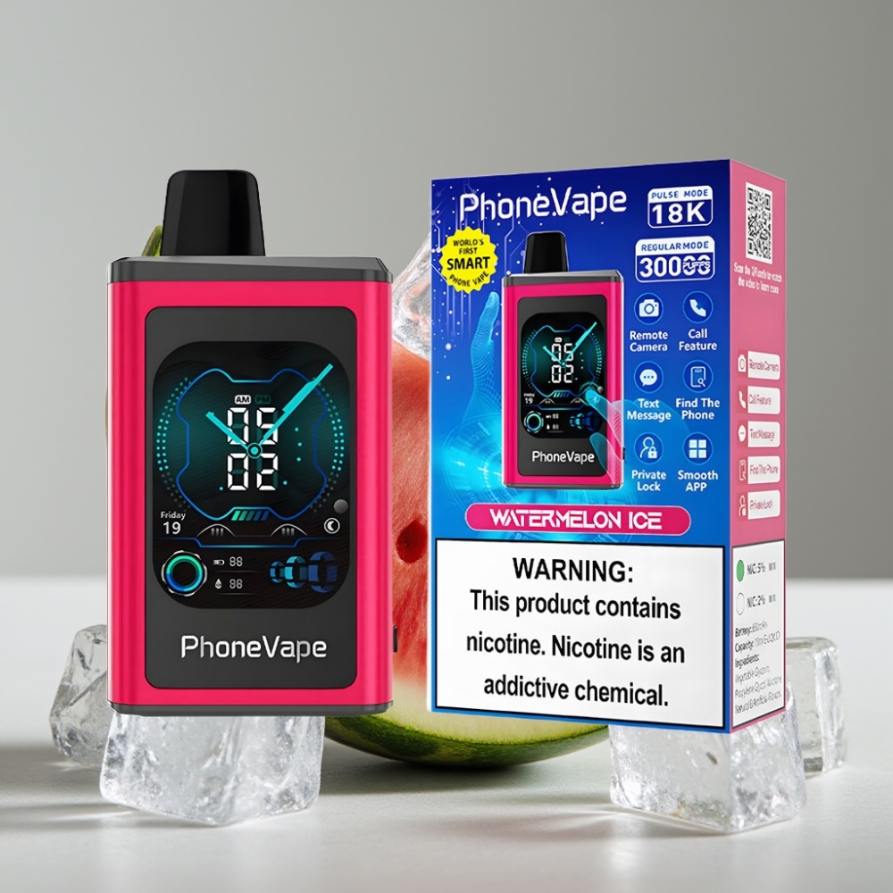 JNR PhoneVape 30000 caladas Batería Recargable Tipo-C Modo Turbo Sabor Sandía Helada