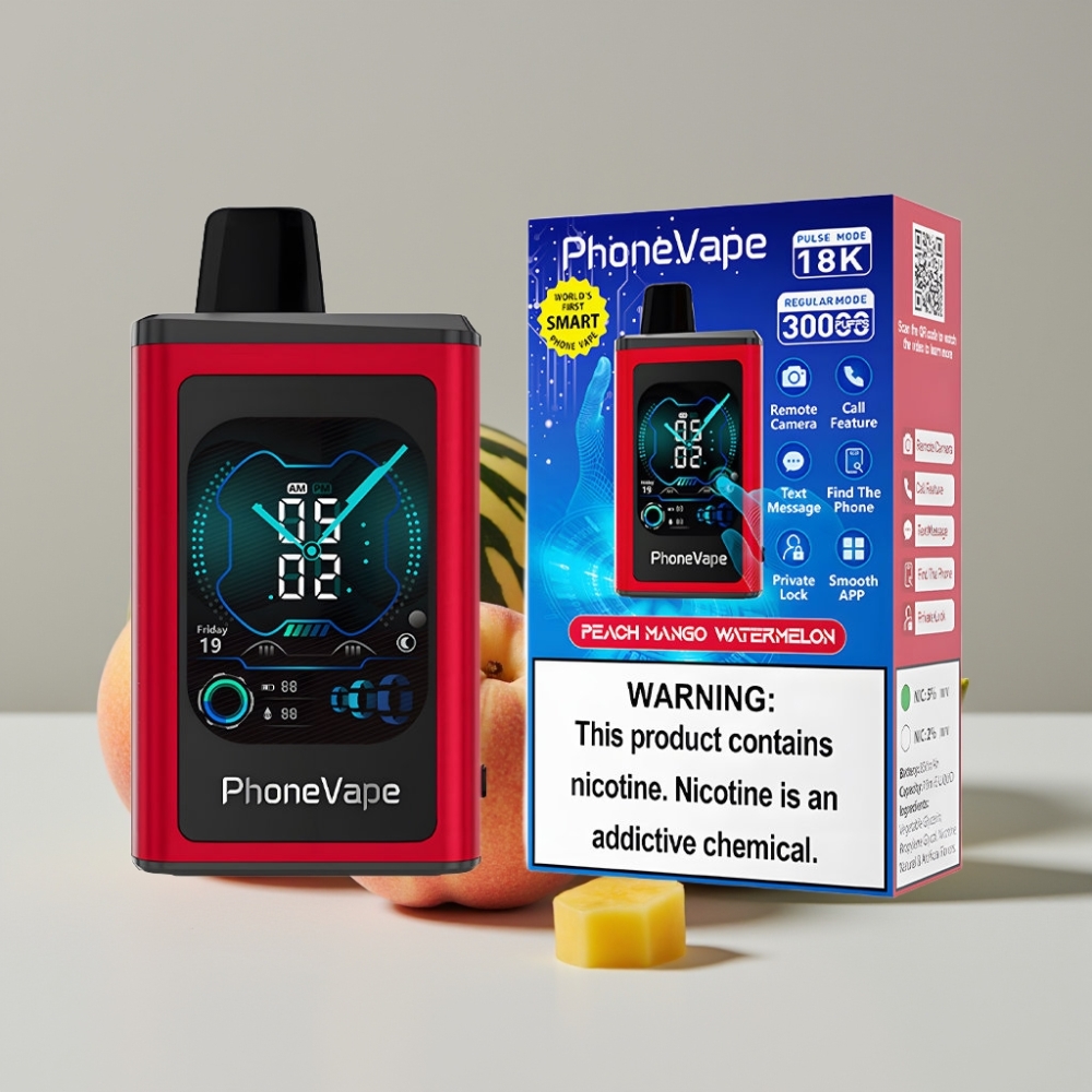 JNR PhoneVape 30000 caladas Batería Recargable Turbo Melocotón Mango Sandía