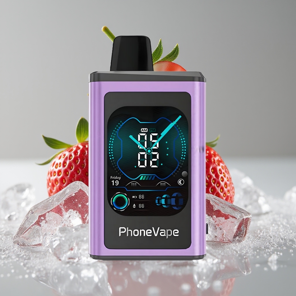 JNR PhoneVape 30000 caladas Recargable con Turbo y Fresa Helada