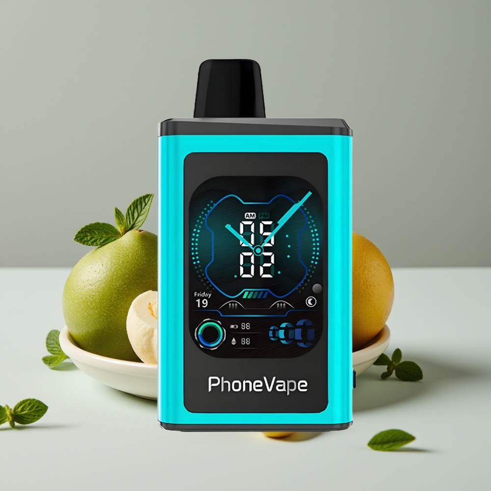 JNR PhoneVape 30000 caladas Vape Desechable Recargable con Turbo y Cámara Miami Menta