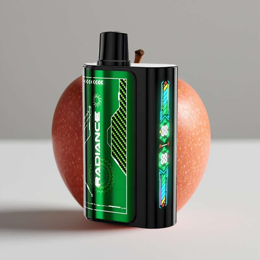 JNR Radiance 31000 Puffs Doble Manzana Pantalla Inteligente Batería Recargable