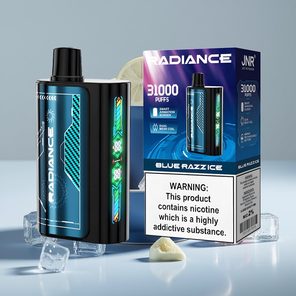 JNR Radiance 31000 Puffs Vape Desechable Pantalla Inteligente FRUTOS AZULES HIELO