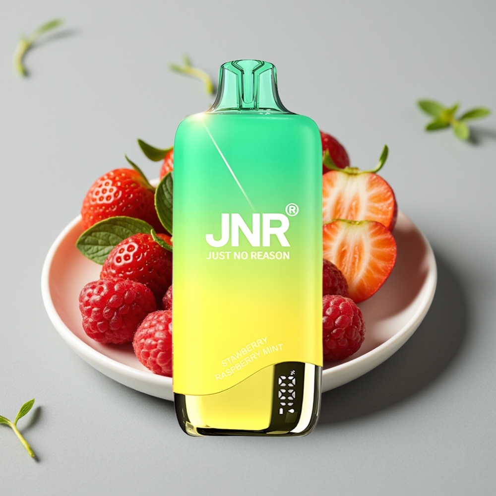 JNR Rainbow 10500 Puffs 18ml 0.8ohm Vape Desechable Fresa Frambuesa Menta