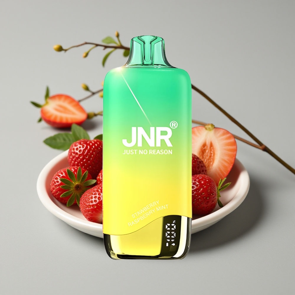 JNR Rainbow 10500 Puffs Vape Desechable Fresa-Melocotón Menta con Batería 600mAh