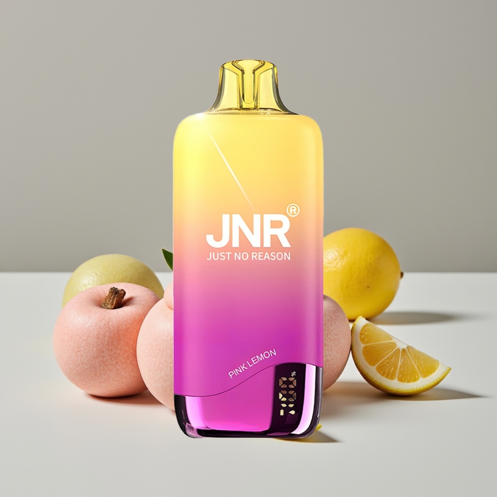 JNR Rainbow 10500 Puffs Vape Desechable Limón Rosa 18ml 600mAh USB-C