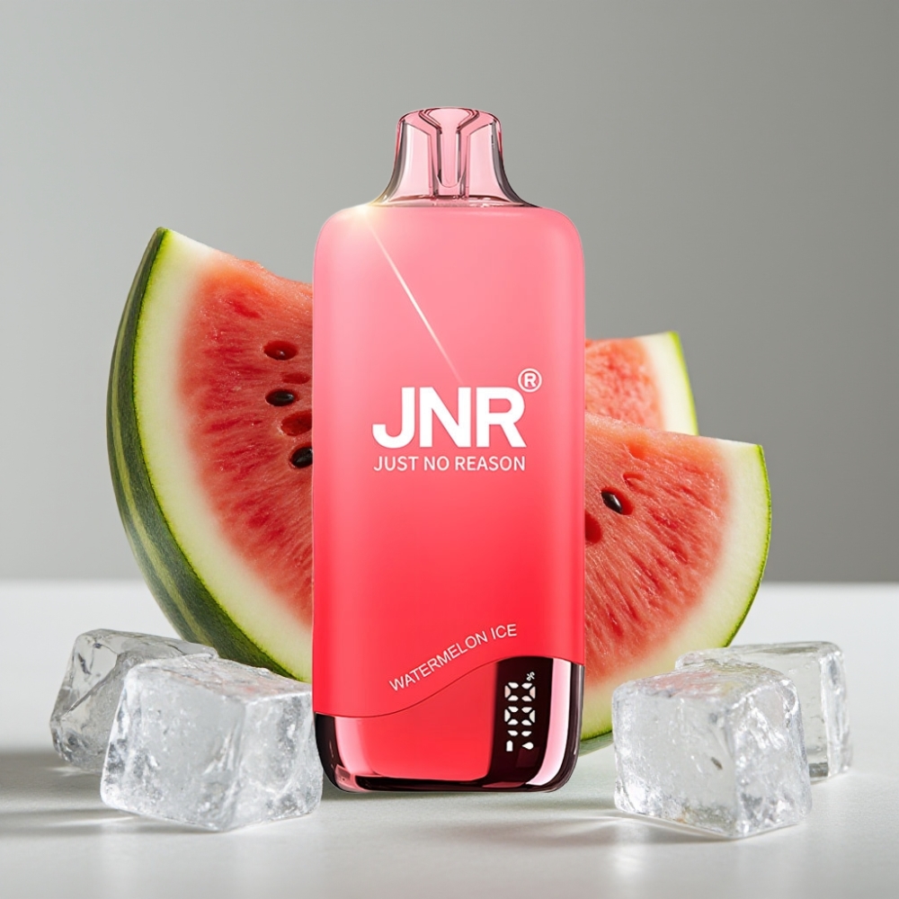 JNR Rainbow 10500 Puffs Vape Desechable Sandía Helada 18ml 0.8ohm USB-C