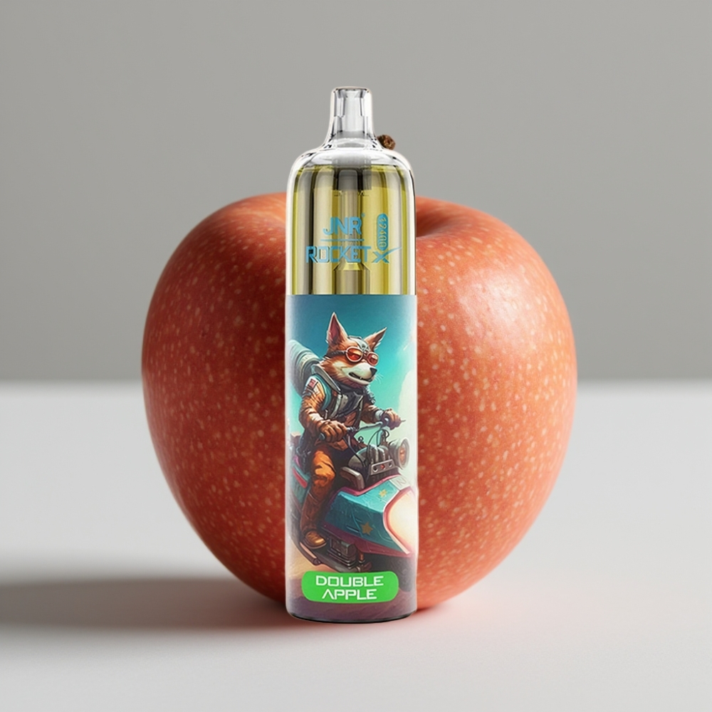 JNR Rocket-X 12400 Puffs Vape Desechable con Flujo de Aire Ajustable y Doble Manzana