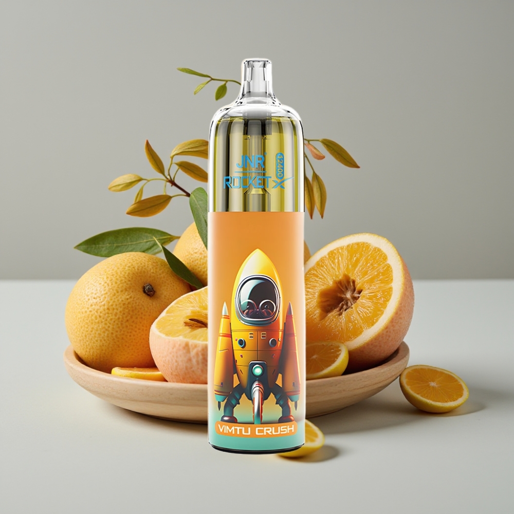 JNR Rocket-X 12400 Puffs Vape Desechable con Flujo de Aire Ajustable y Luces RGB Vimtu Crush