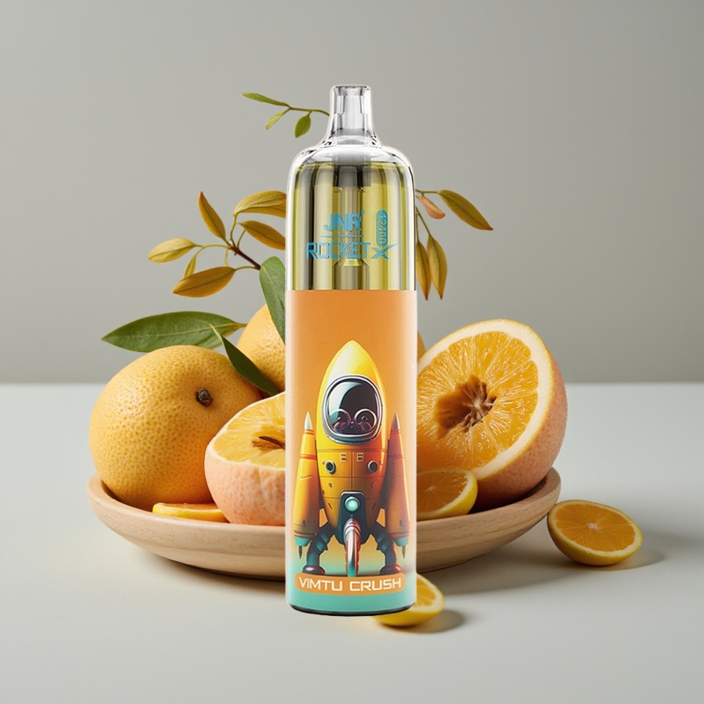 JNR Rocket-X 12400 Puffs Vape Desechable con Flujo de Aire Ajustable y Luces RGB Vimtu Crush