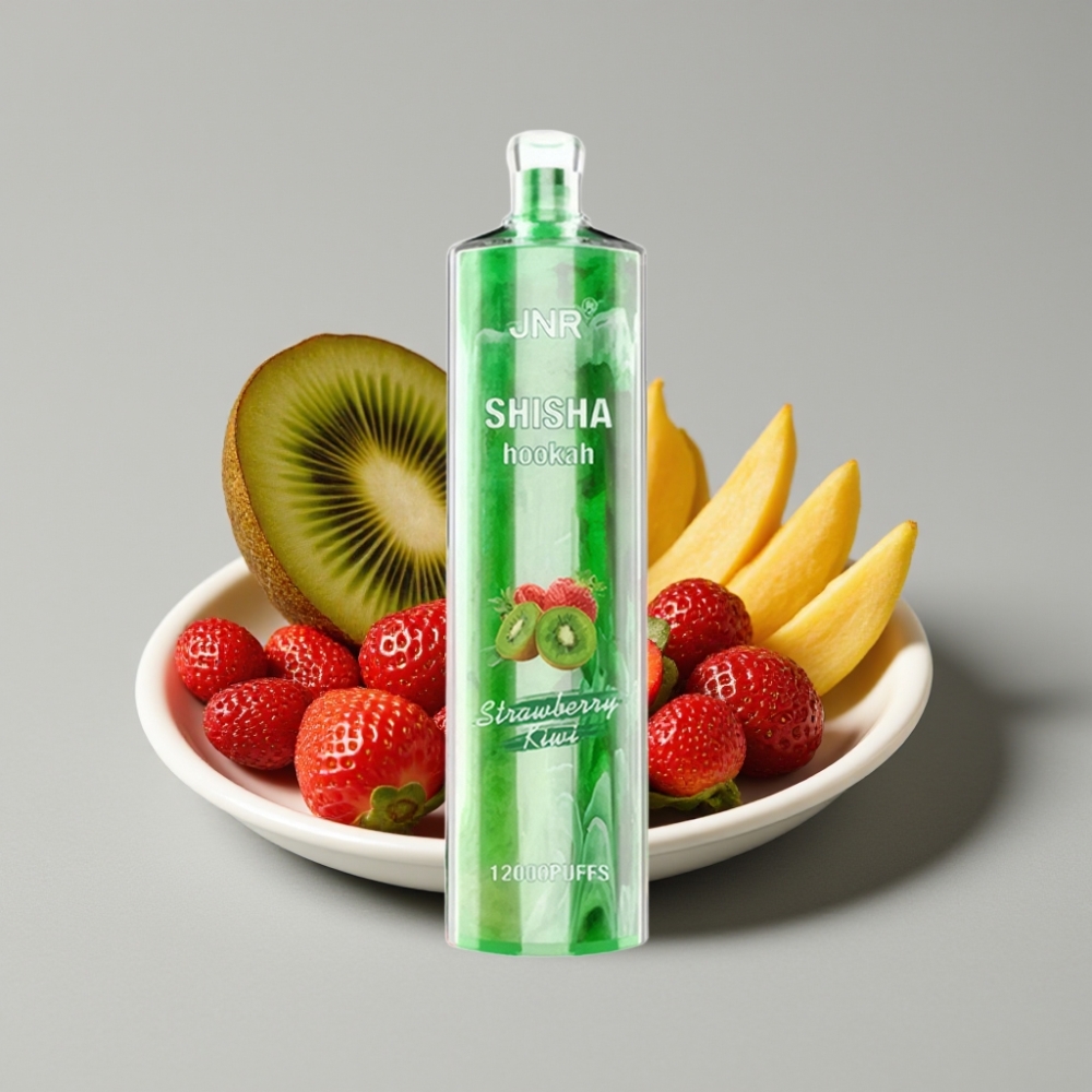 JNR Shisha Hookah 12000 Puffs 24ml 0.6 Ohm Fresa Kiwi Desechable