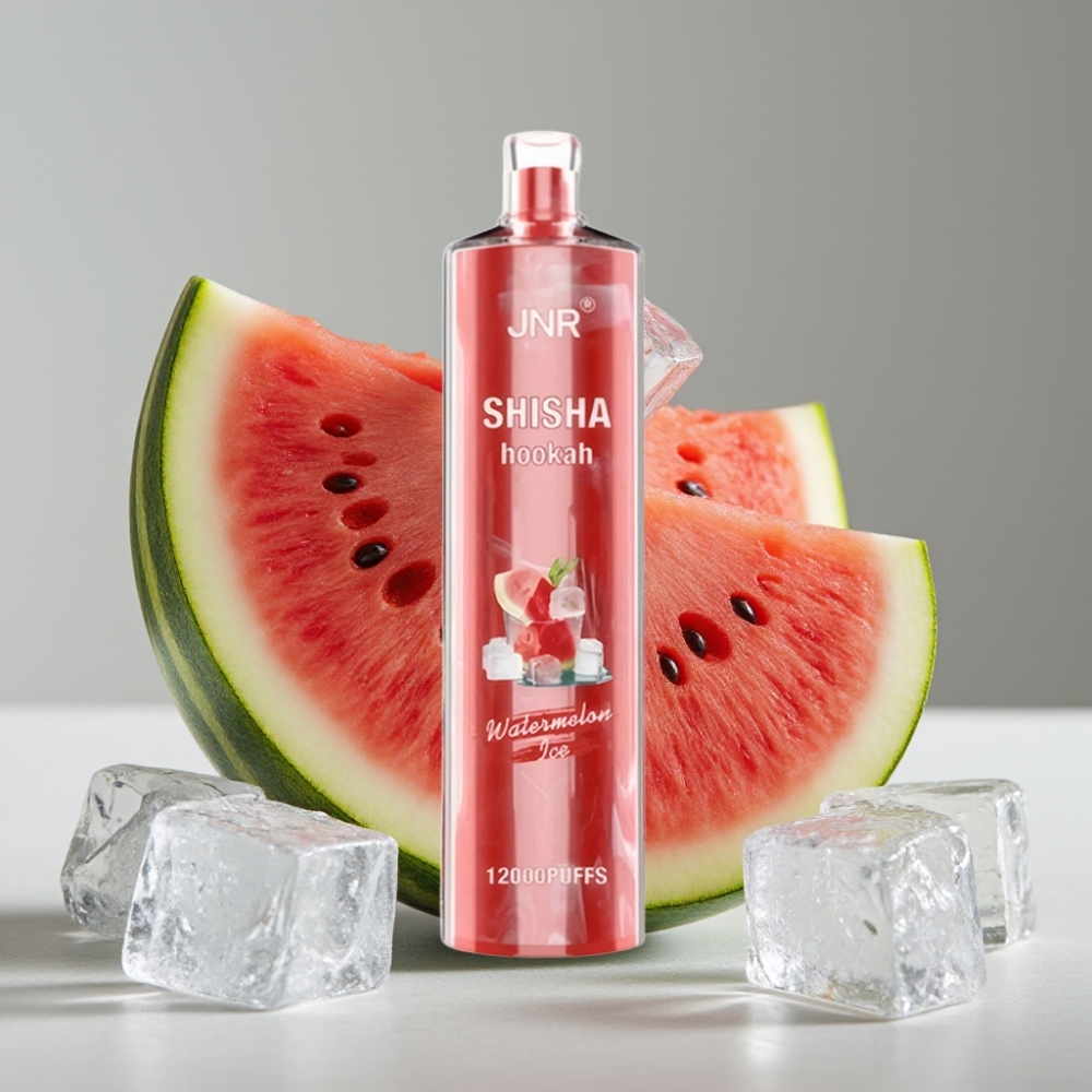 JNR Shisha Hookah 12000 Puffs 24ml 750mAh Sandía Helada Tipo-C