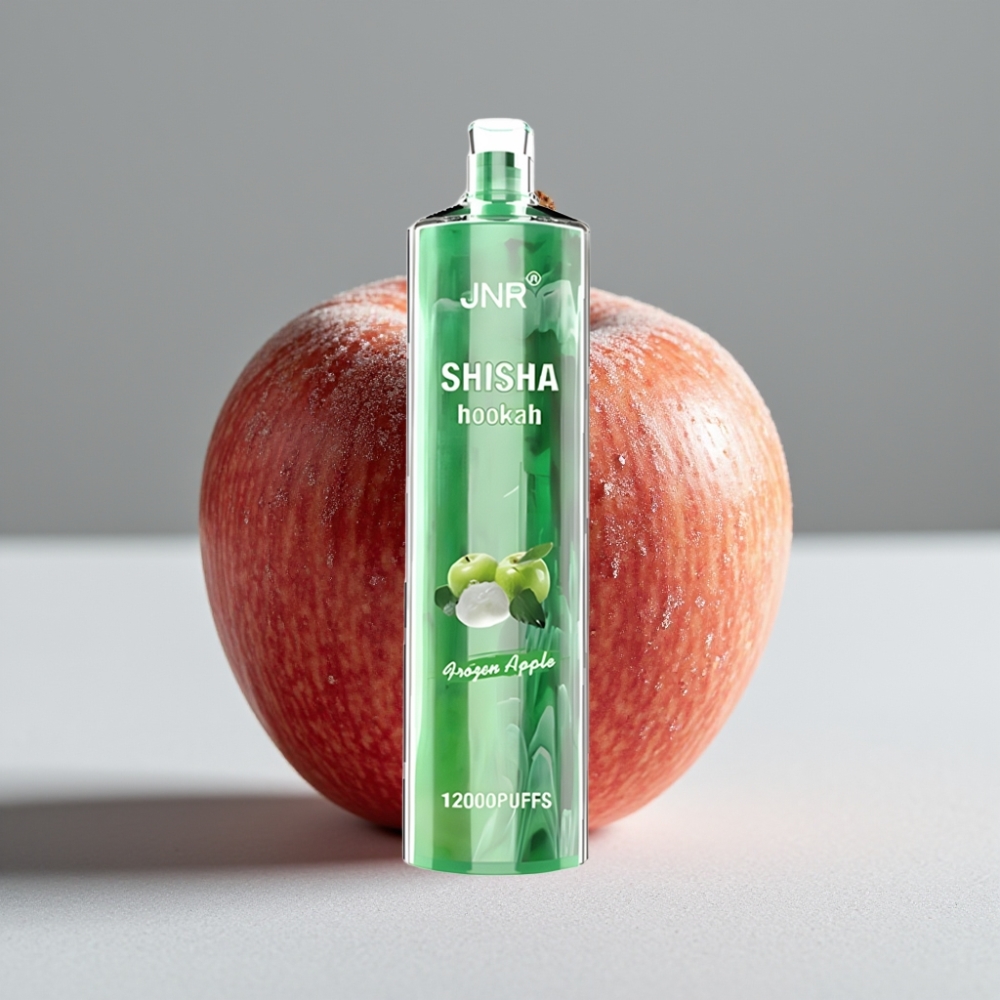 JNR Shisha Hookah 12000 Puffs Manzana Helada 24ml Tipo-C 0.6 Ohm
