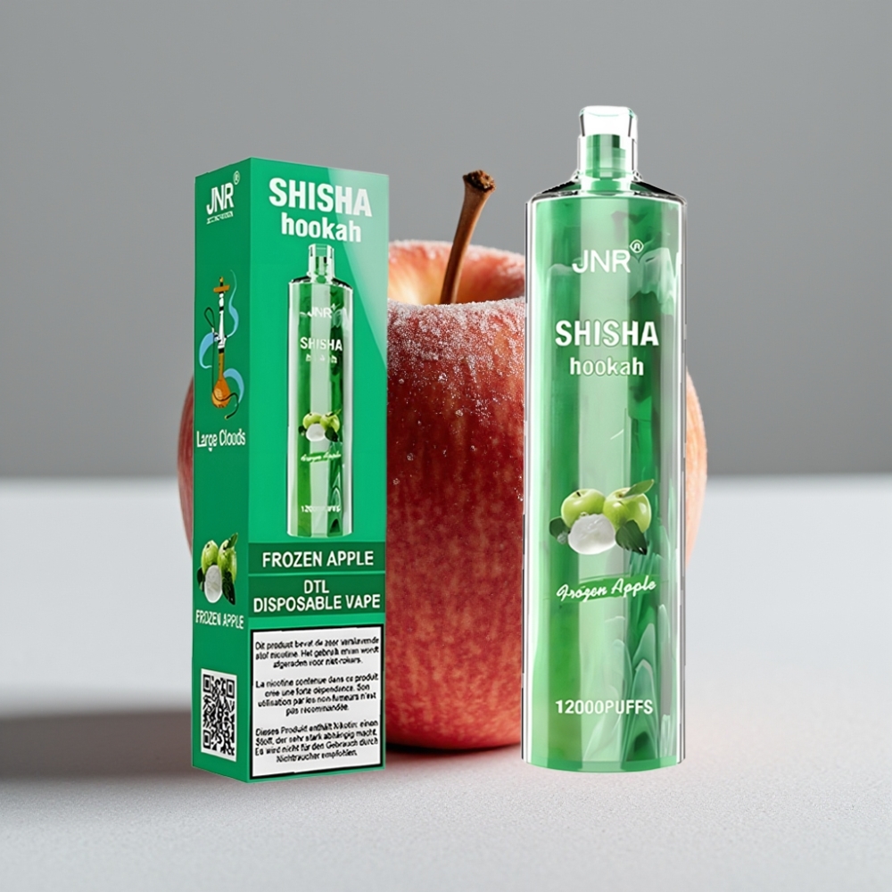 JNR Shisha Hookah 12000 Puffs Manzana Helada 24ml Tipo-C 0.6 Ohm