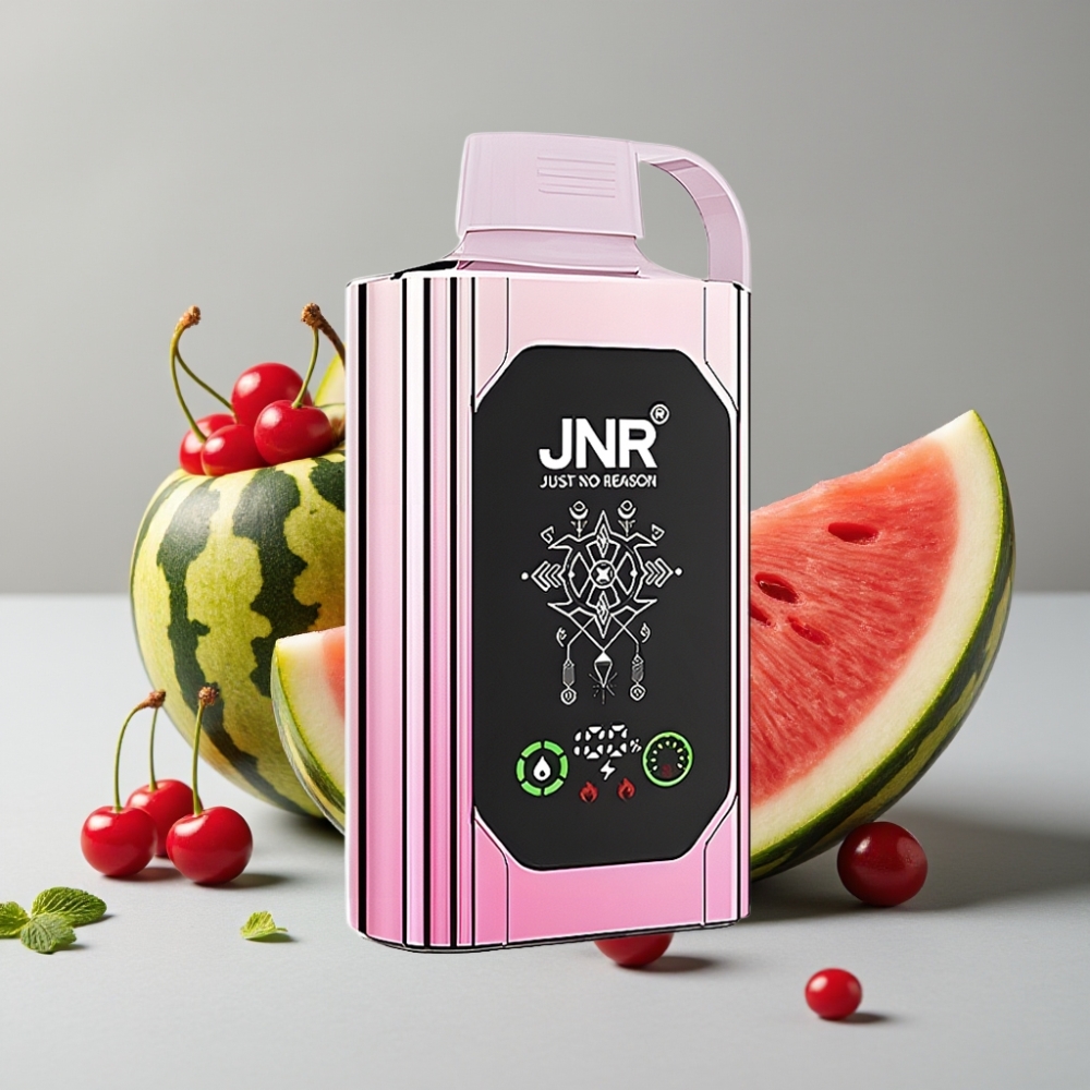 JNR Shisha Hookah Box 20500 Puffs HD Display 25ml Cereza Sandía Helada