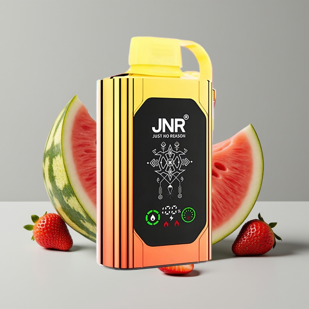 JNR Shisha Hookah Box 20500 Puffs Pantalla HD 25ml Dual Mesh Sabor Sandía Fresa