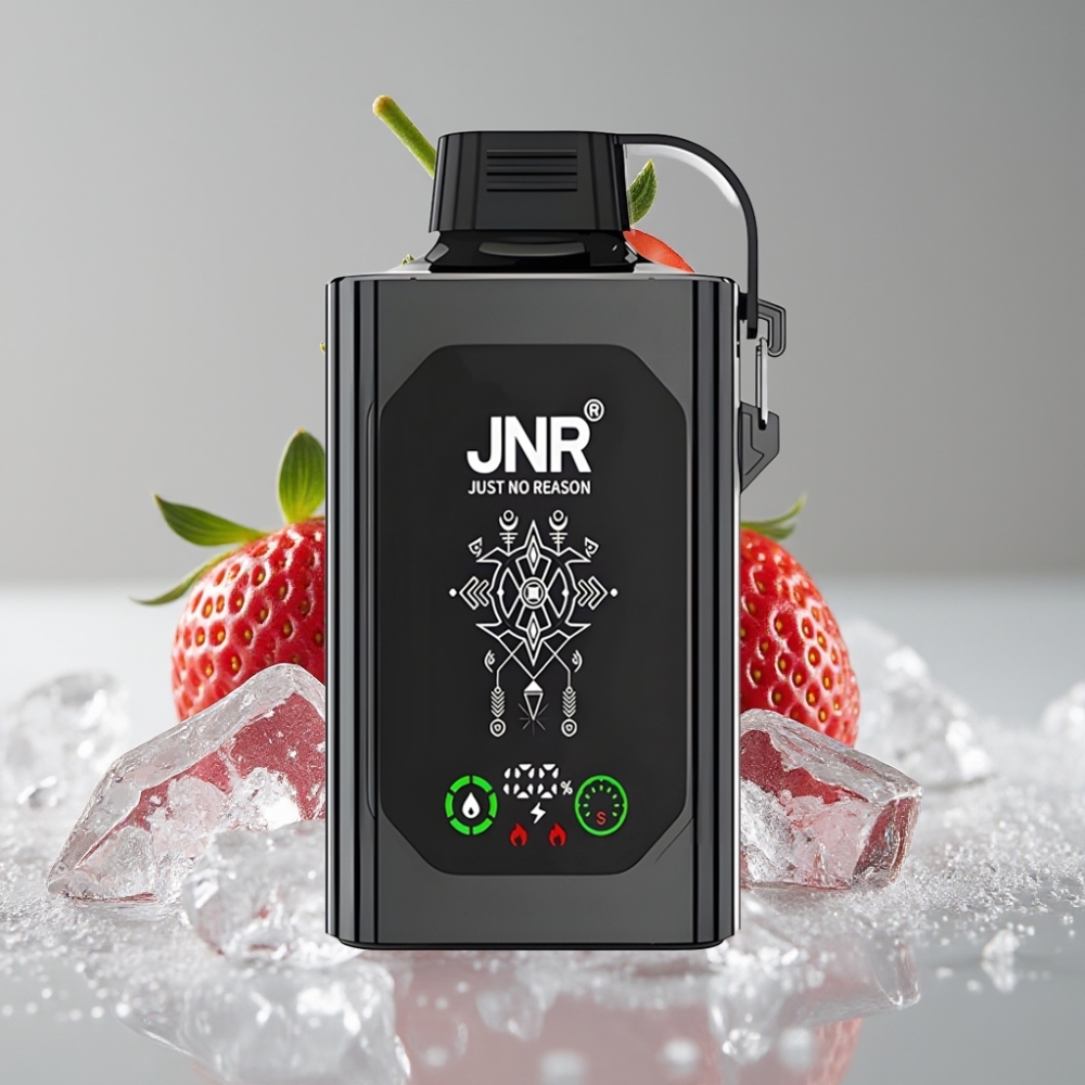 JNR Shisha Hookah Box 20500 Puffs Pantalla HD 25ml Fresa Helada